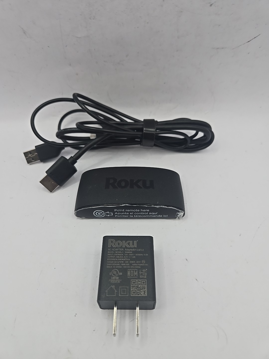 Roku Express 4K+ 3941X Streaming Media Player Power Cable Included / No Remote