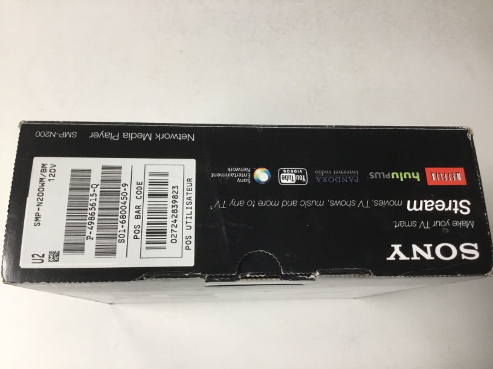 Sony SMP-N200 Network Media Player, Remote, Power Adapter, In Box Complete