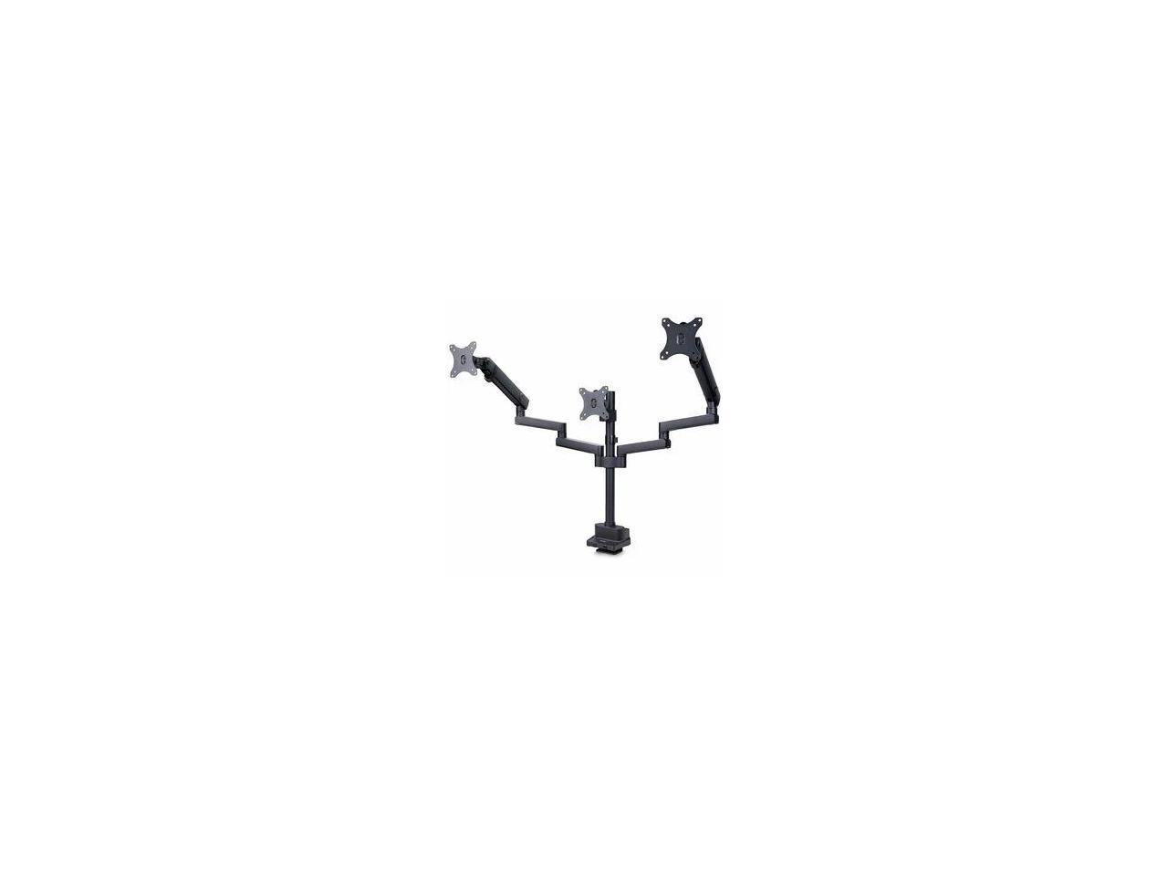 Startech Triple monitor desk mount with support up to 27″ monitors with height a