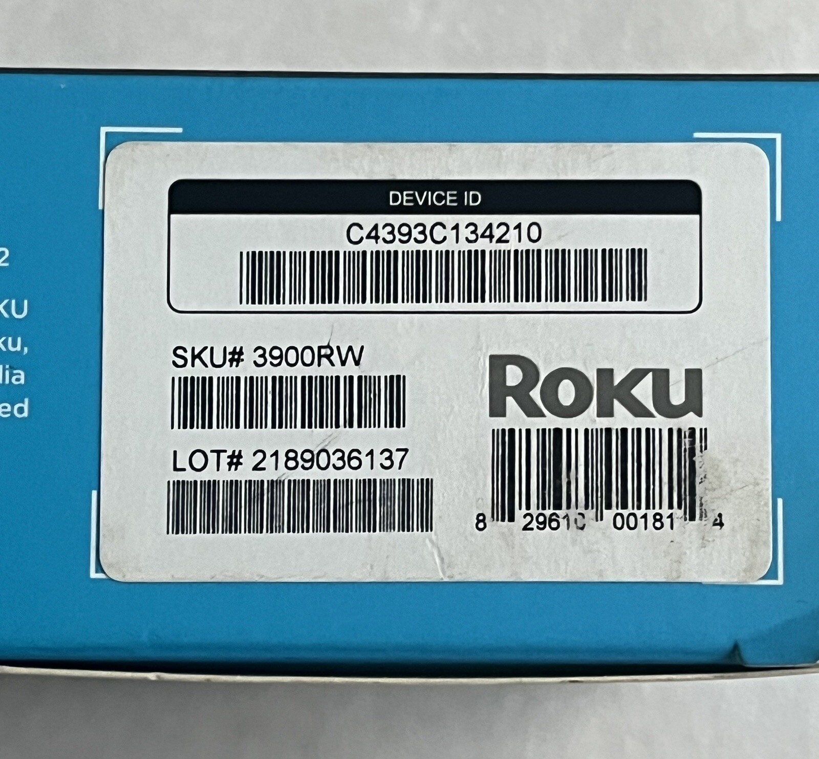 SEALED Roku Express (6th Generation) HD Media Streamer 3900RW VUDU Edition