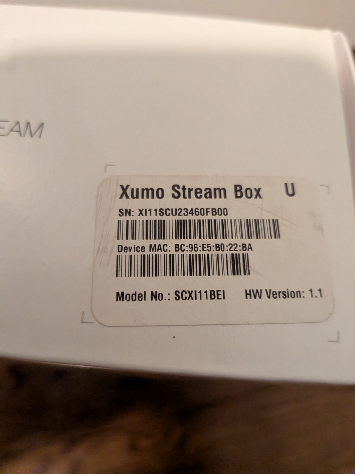 Sealed Xumo Stream Box 4K UHD Streaming Device Version 1.1 New