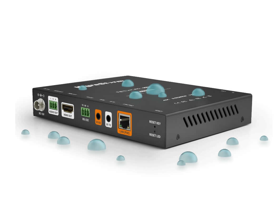 WyreStorm NHD-120-RX-S Decoder 4K30 Sealoc Weatherproof AES128 PoE