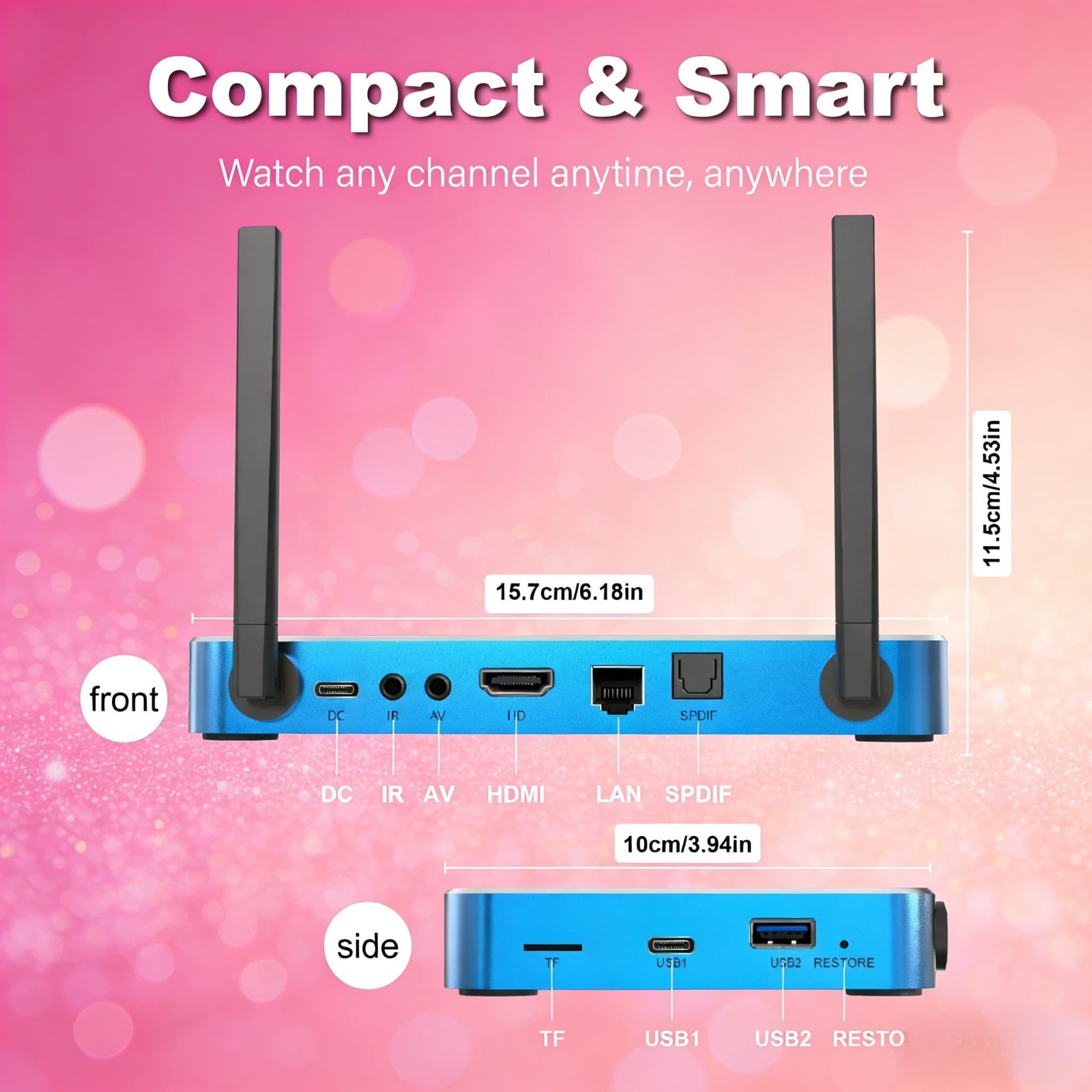 SuperBox S7 Max Smart TV Box 6K Ultra HD WiFi 6 Android Media Player 4GB+64GB