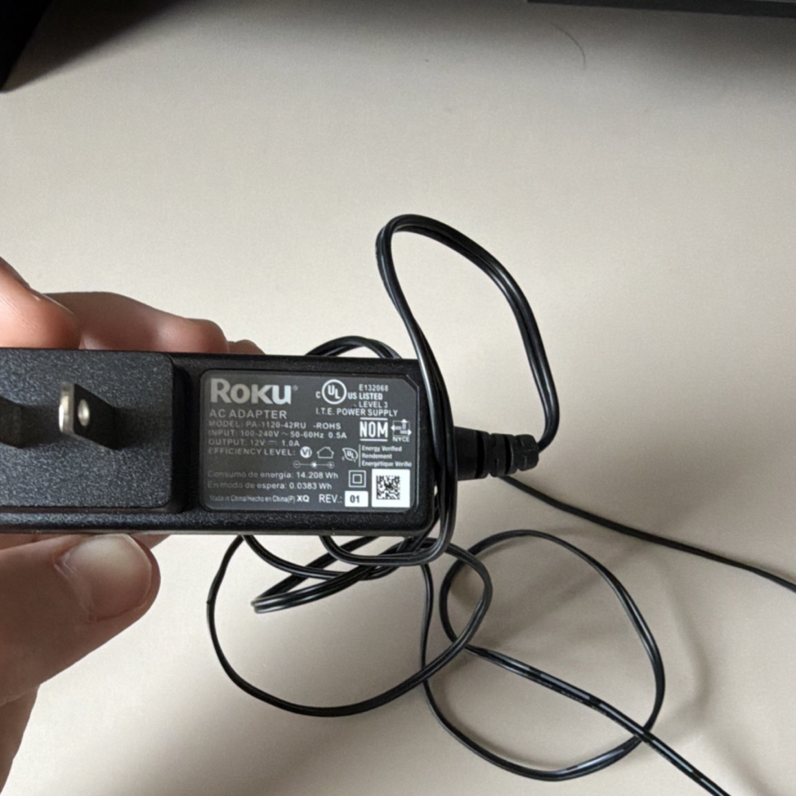 Roku Premiere+ Media Streamer Box HDMI Ethernet Port Remote Power Adapter Black