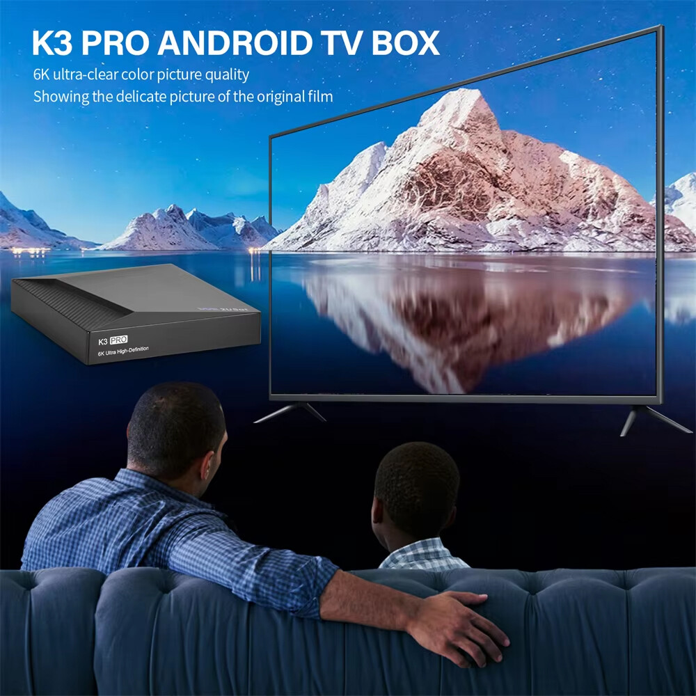 SUPER BOX WE2USAT K3 PRO 6K Smart UHD TV Box Dual WiFi Bluetooth Fast Streaming