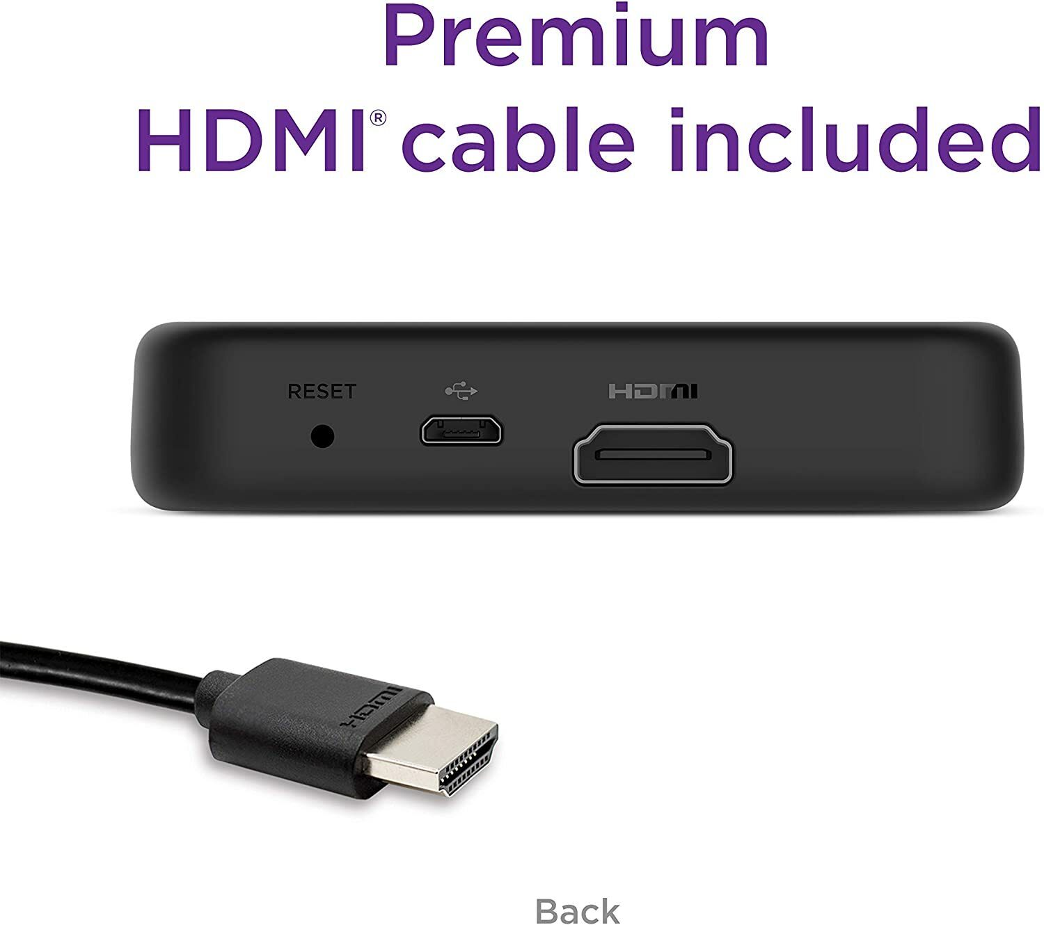Roku Premiere | HD/4K/HDR Streaming Media Player, Simple Remote and Premium HDMI