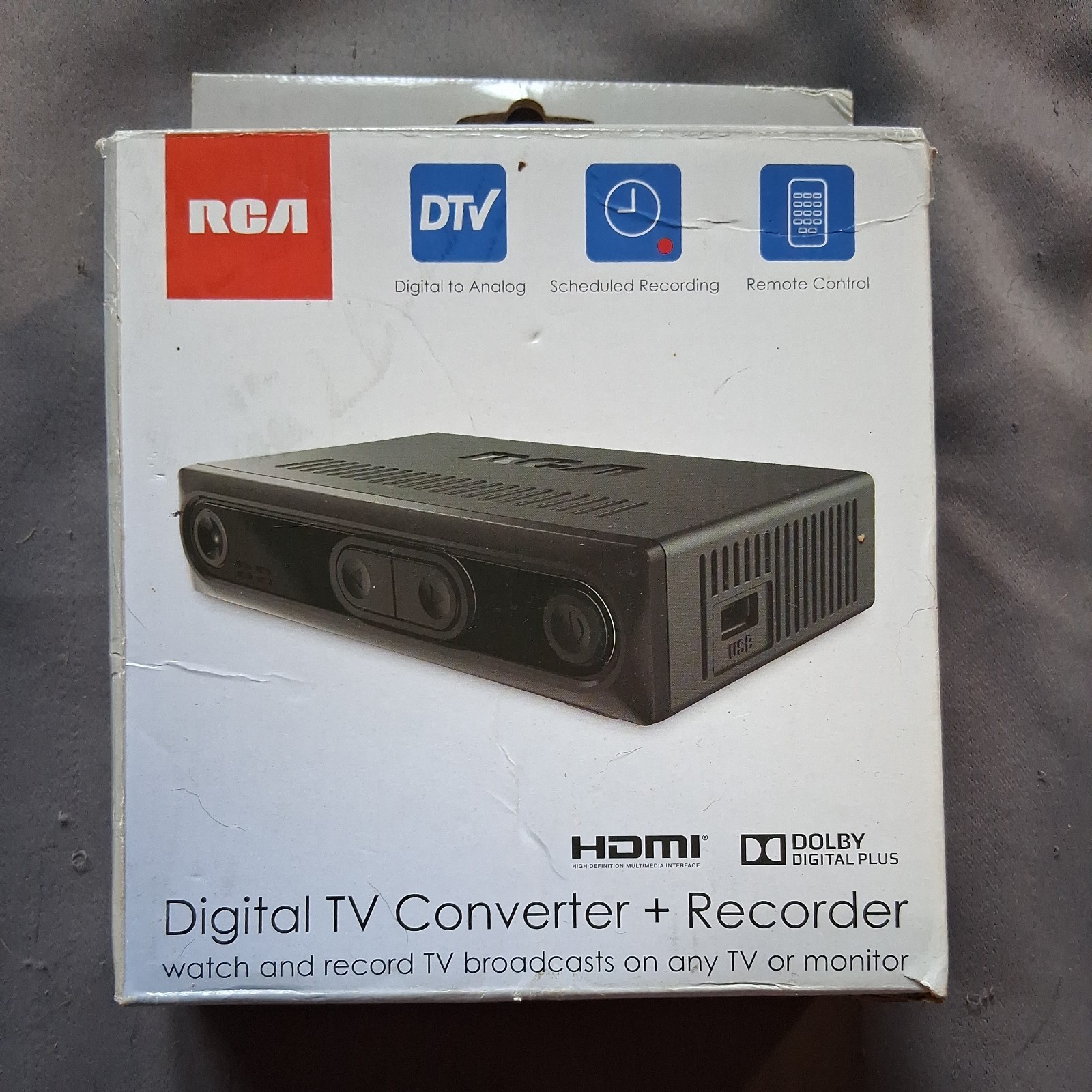 RCA DTA880 Digital TV Converter Recorder HDMI DTV DVR Tuner New Open Box