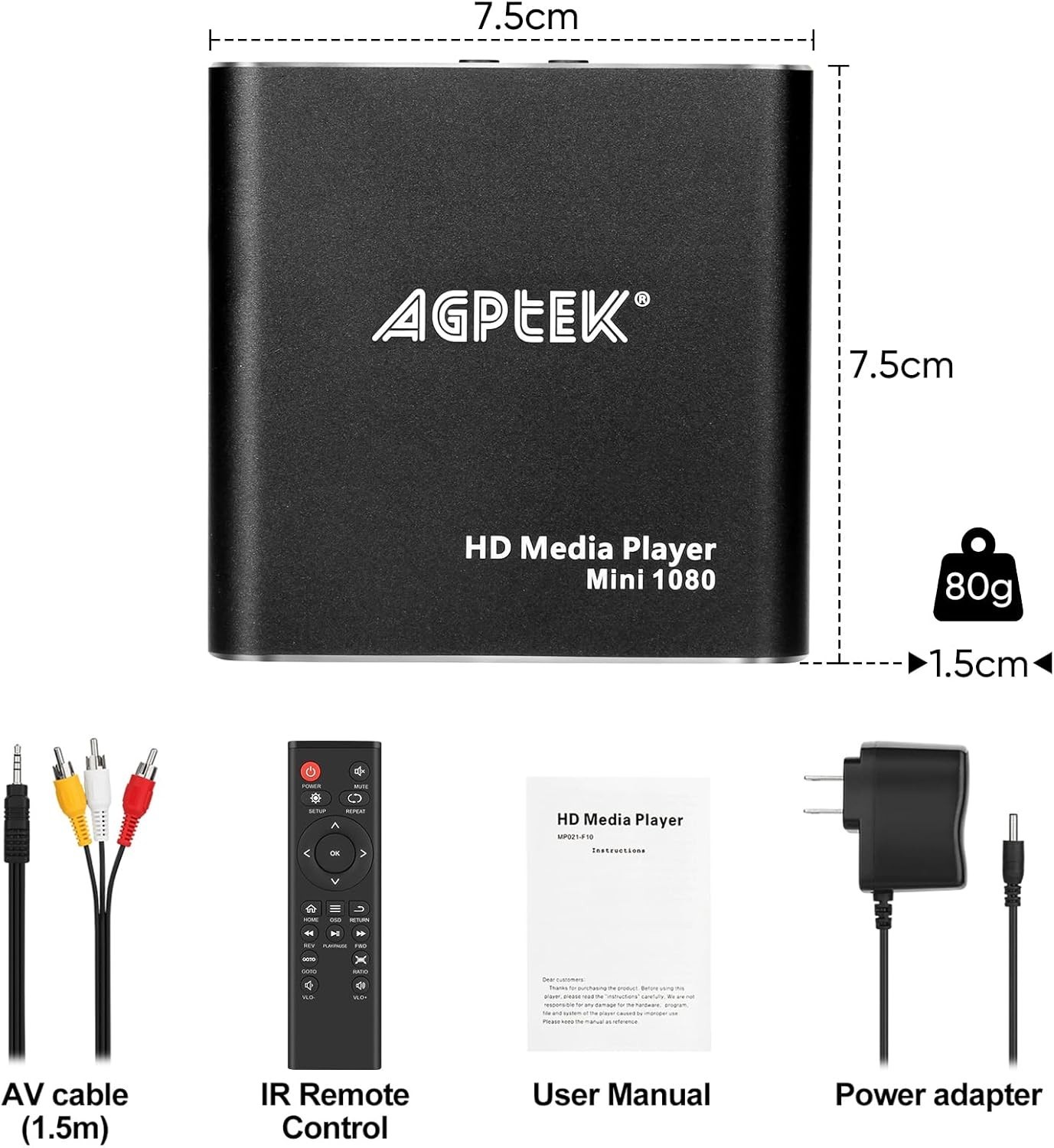 Black Portable Digital Media Player