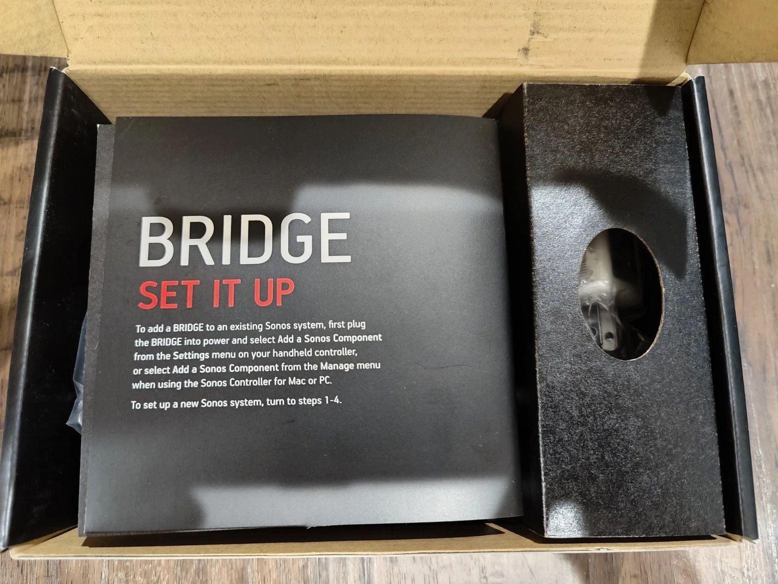 Sonos Bridge Wireless HiFi System BridgUS1 NEW- Open Box