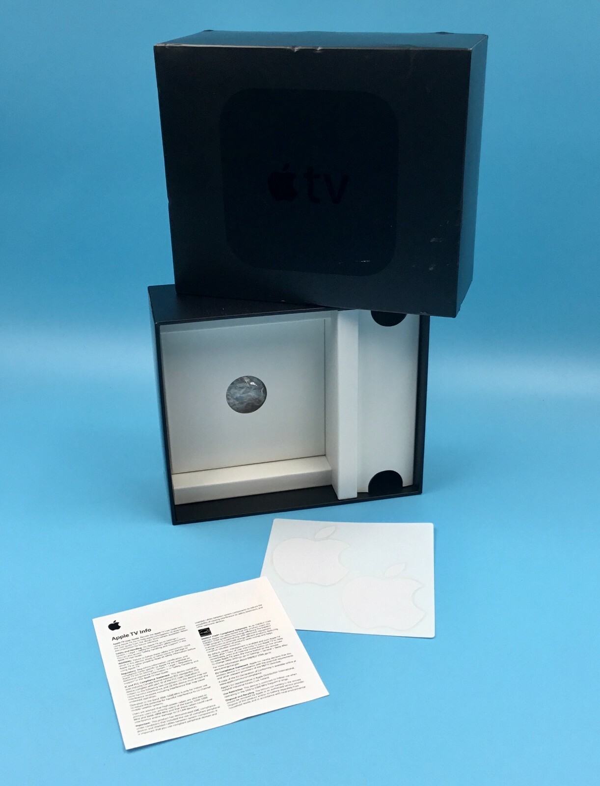 AppleTV HD 4th Gen Black – A1625 MGY52LL/A No Electronics BOX ONLY