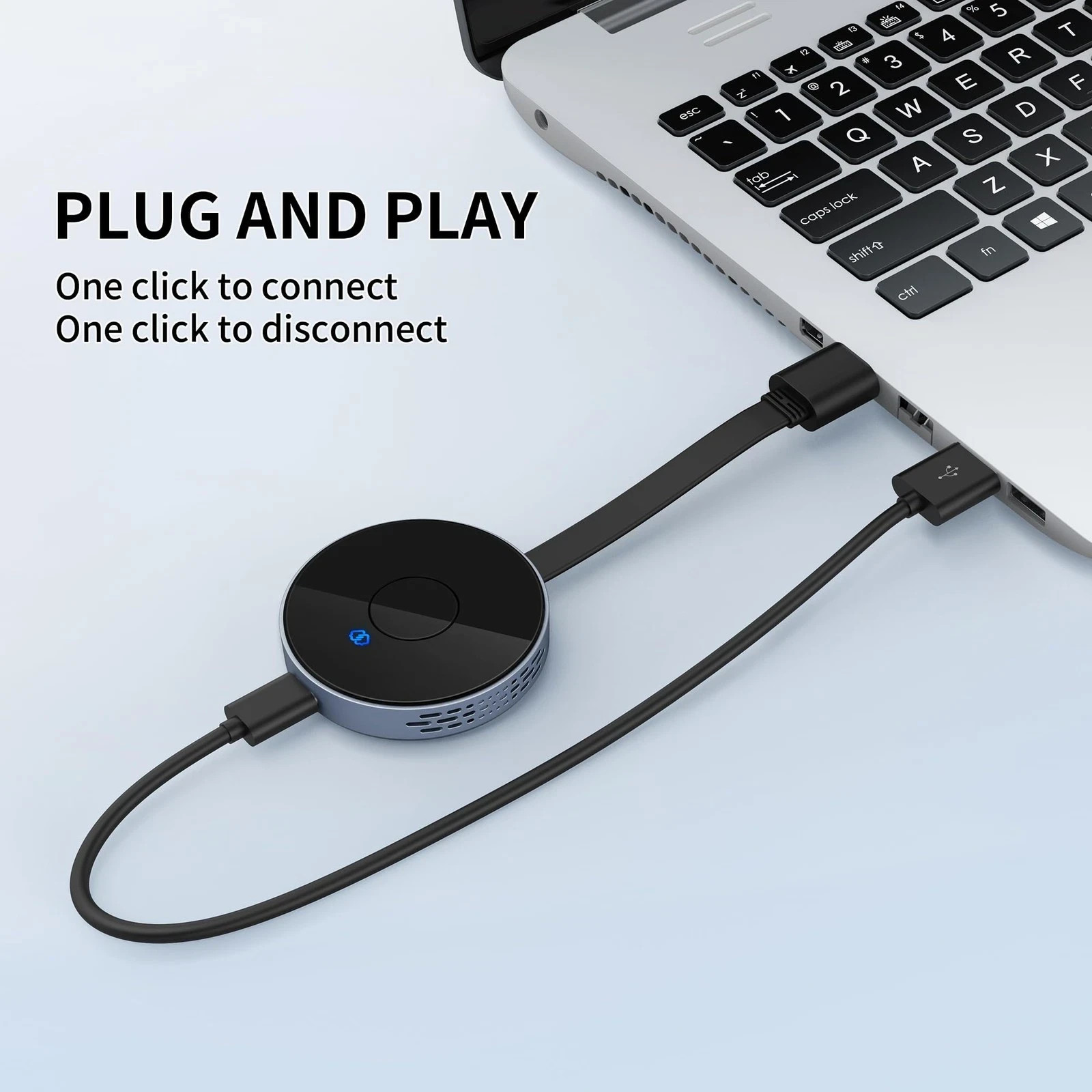 Wireless HD Adapter Transmitter & Receiver with Wireless HDMI Converter Dongle