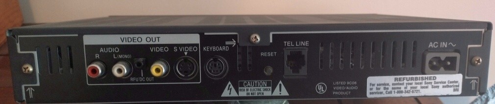 Sony internet terminal int-w100 webtv