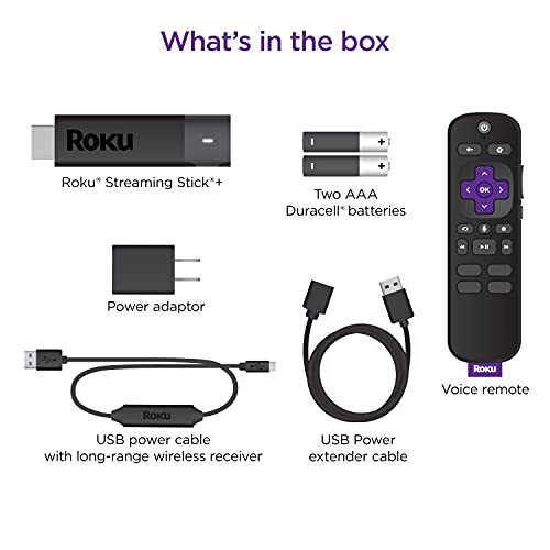 Roku Streaming Stick+ | HD/4K/HDR Streaming Device with Long-range Wireless and