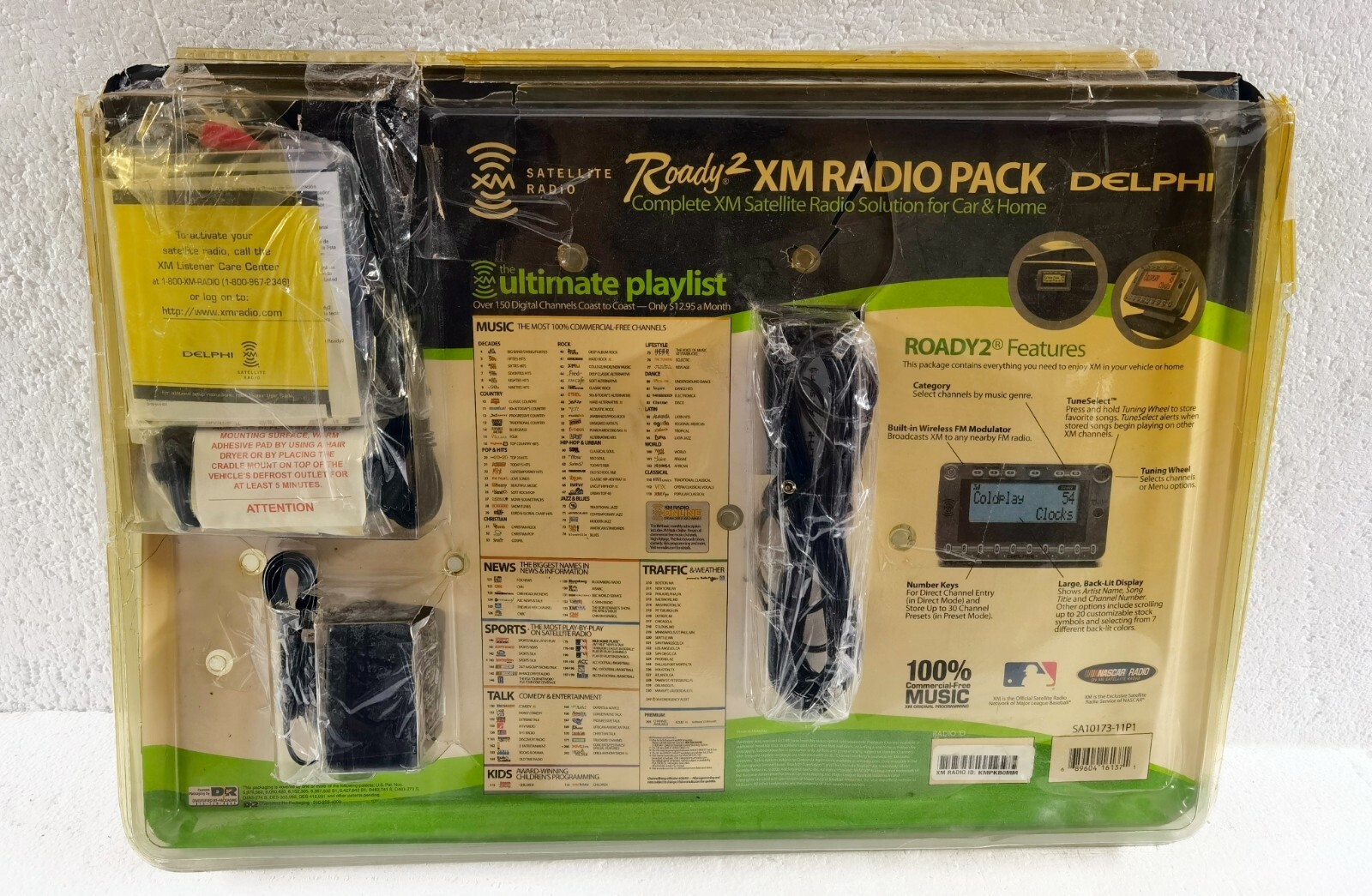 DELPHI Roady 2 XM RADIO HOME & CAR Combo Pack With Remote NEW