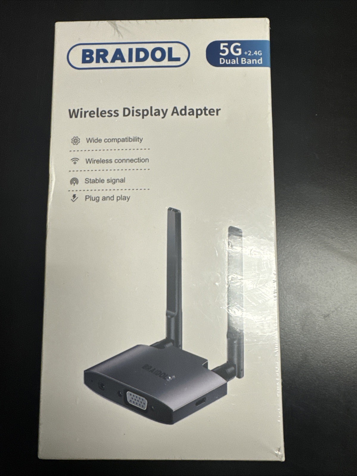 Wireless Display Adaptor-1080p Wireless HDMI Display Dongle Adapter, Plug-