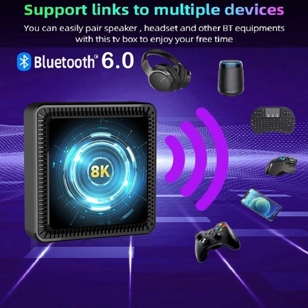 Q19 Smart TV Box Android 16 Allwinner H618 8K Media Player WiFi 5G BT6.0 Fast
