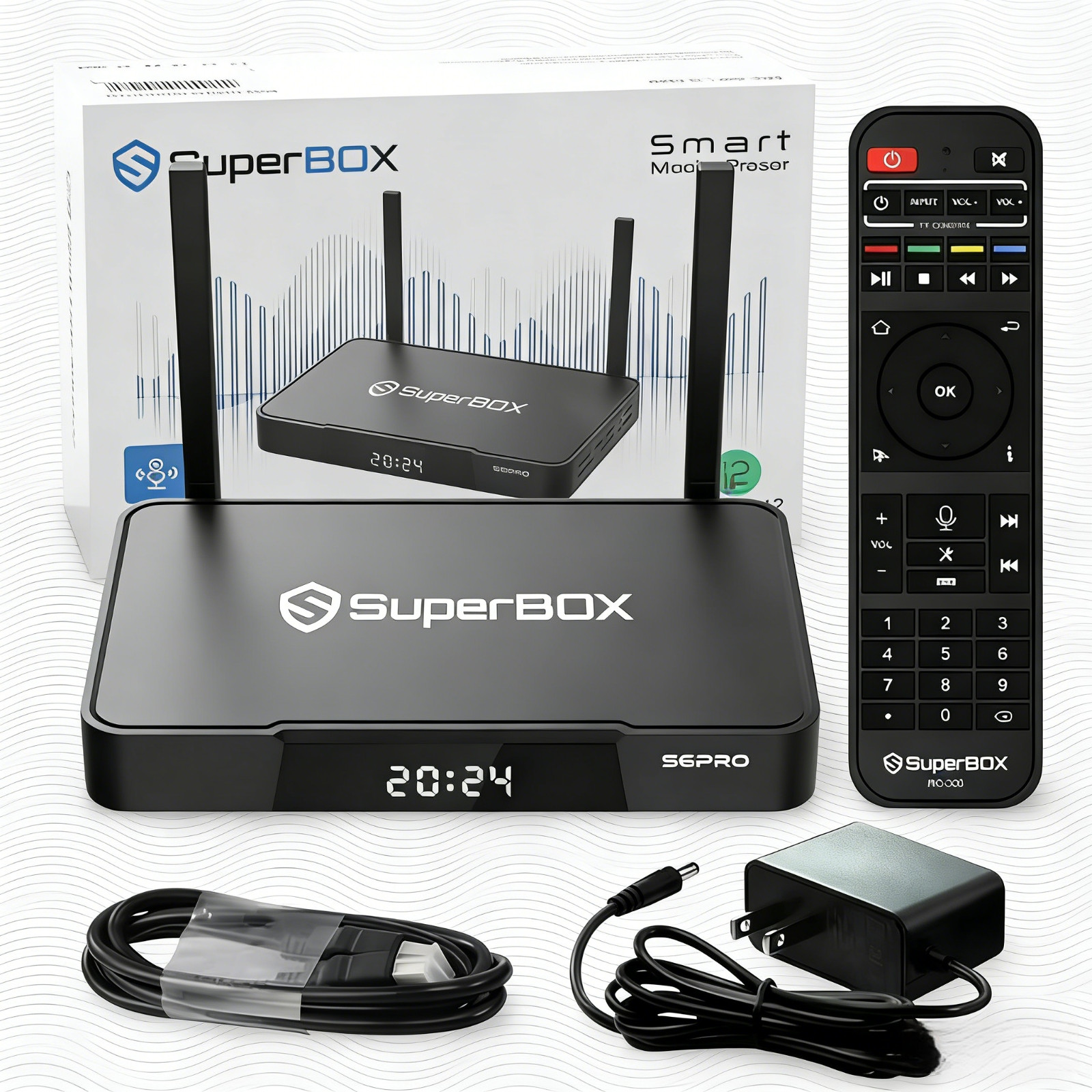 2025 Upgraded SuperBox S6 Pro 6K Decoding Streaming Box Plug Play Full Accesso