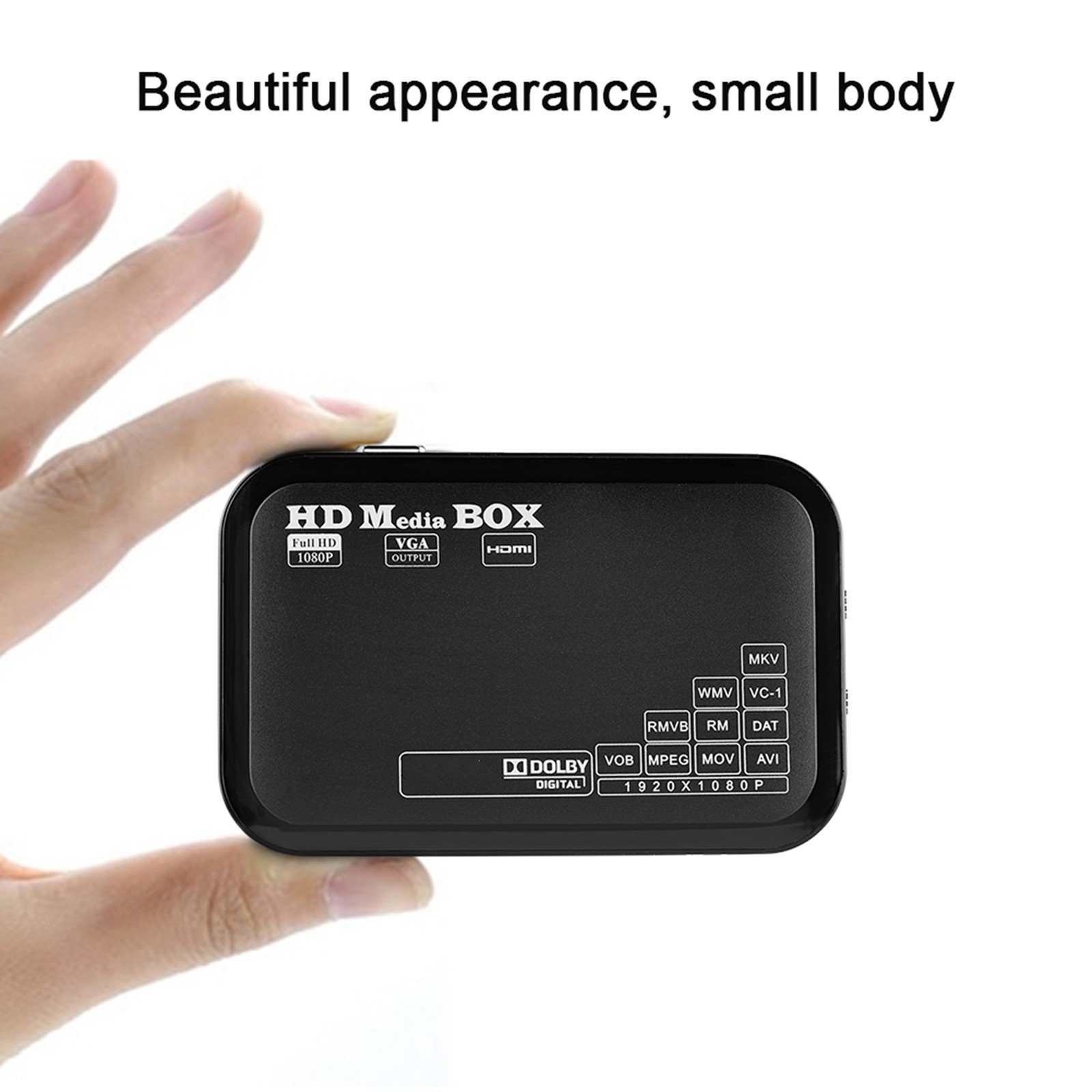 Mini HD 1080P Media Player Box Compact Design For Movies
