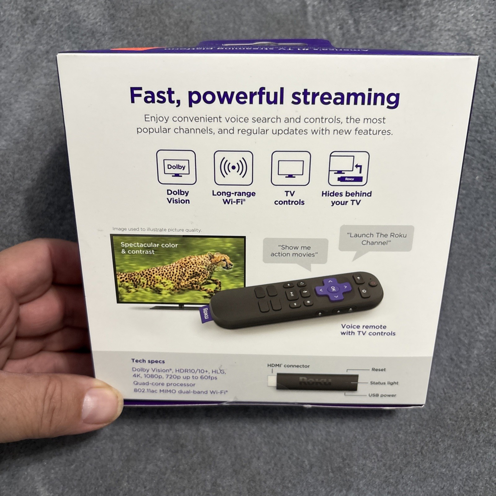 Roku Streaming Stick 4K 3820 R2 HDR Media Streamer NIB New Sealed