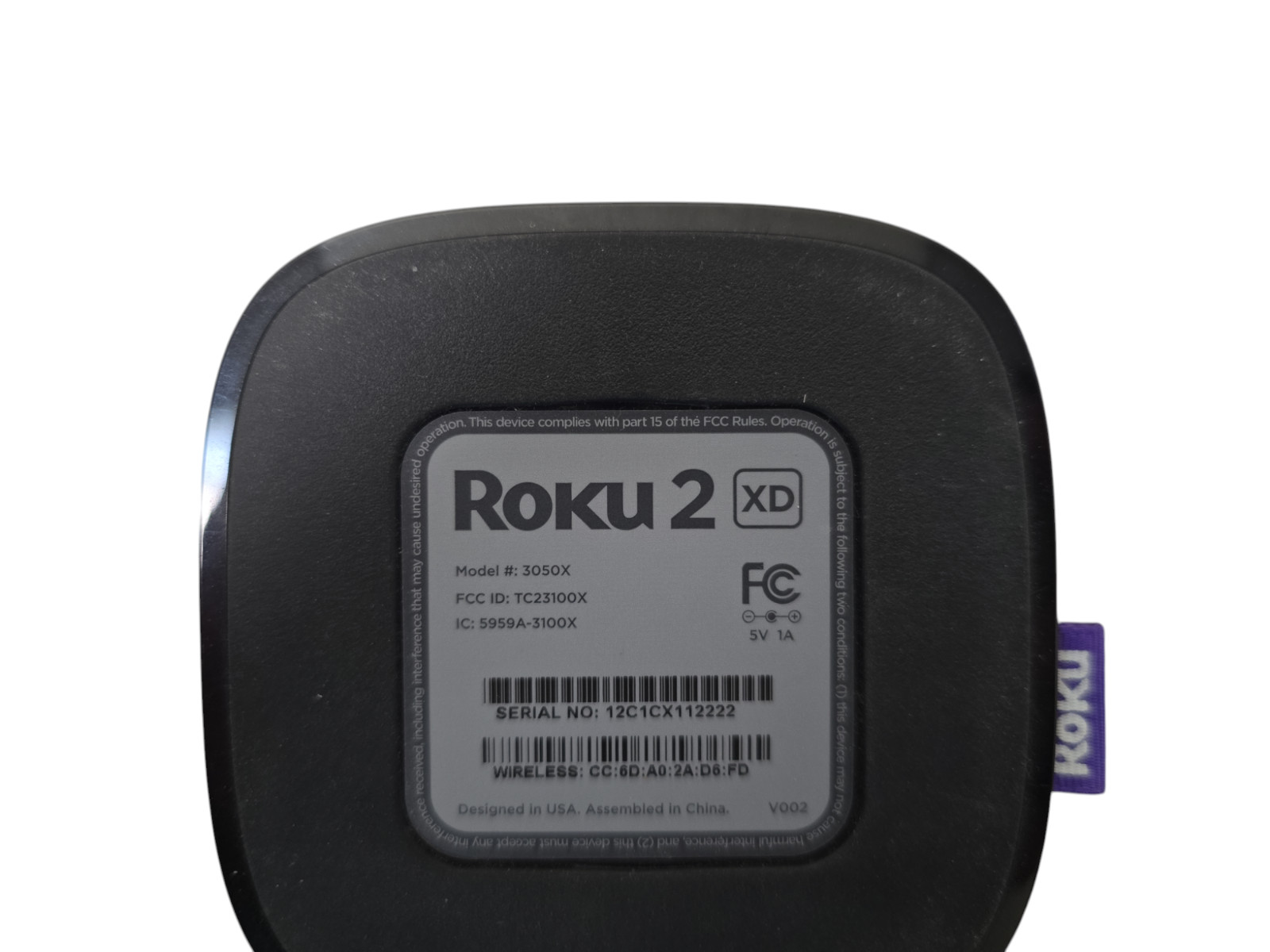 Roku 2 XD Media Streamer Box with Remote, Power Adapter & HDMI Cable | Tested