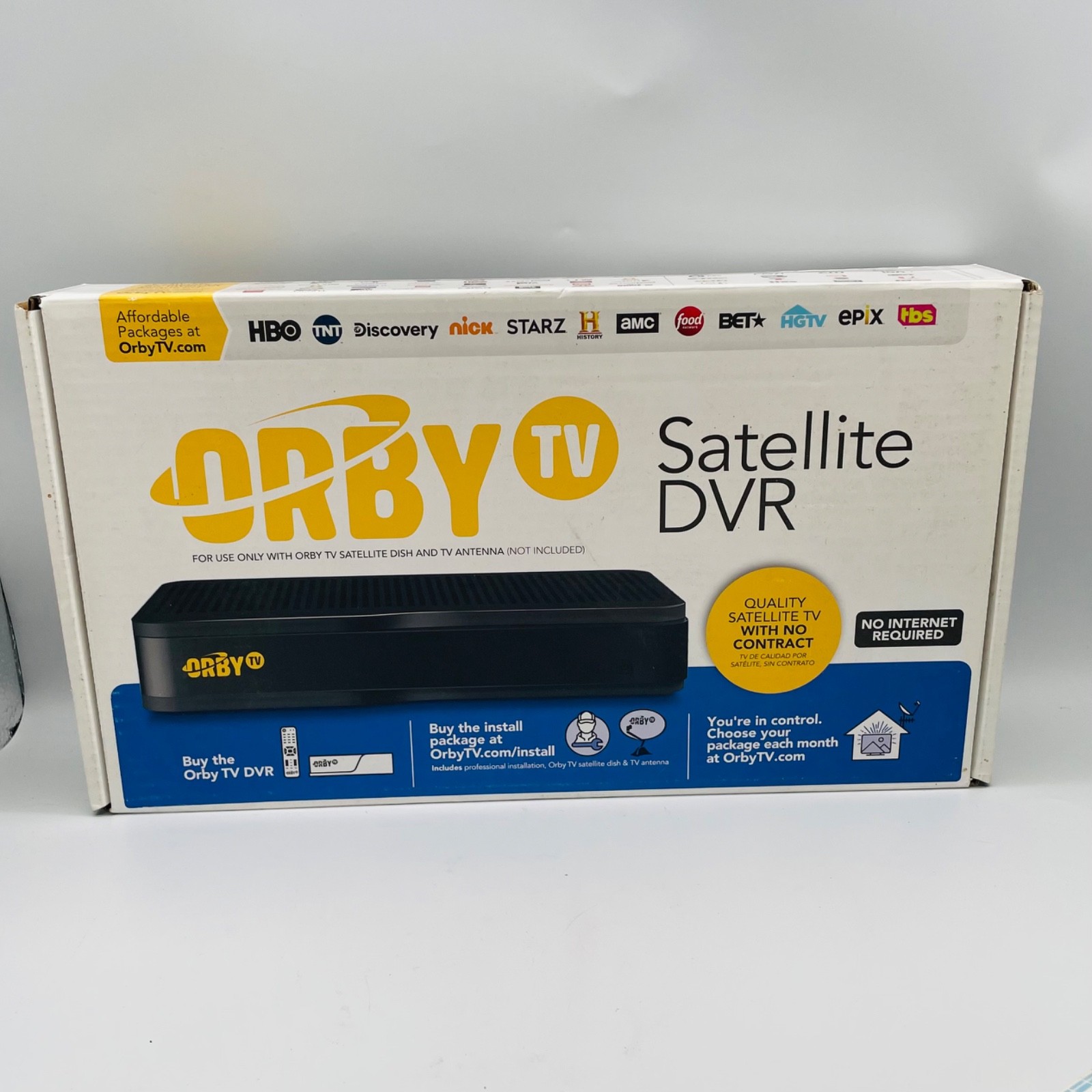 NEW Orby TV Satellite DVR Receiver KSTB2047