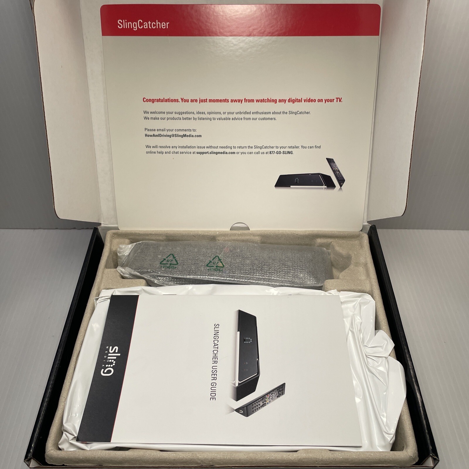 Sling Box Media Sling Catcher Digital HD Media Streamer (Open Box)