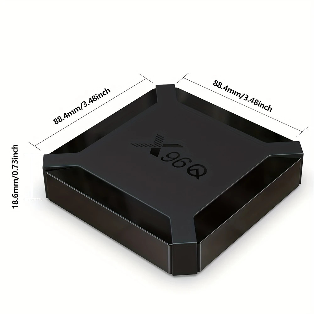 X96Q Android 10 TV Box Quad Core 4K Stream Mini PC Dual Band WiFi
