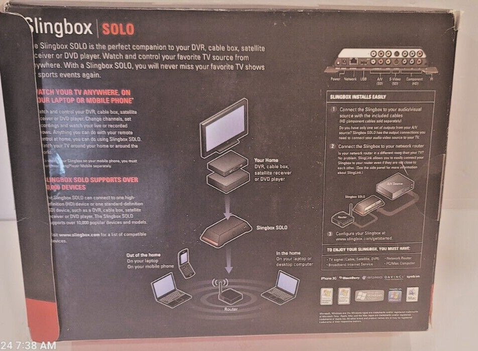 Sling Media New Open Box Slingbox AV SB26 Digital Stream In Box