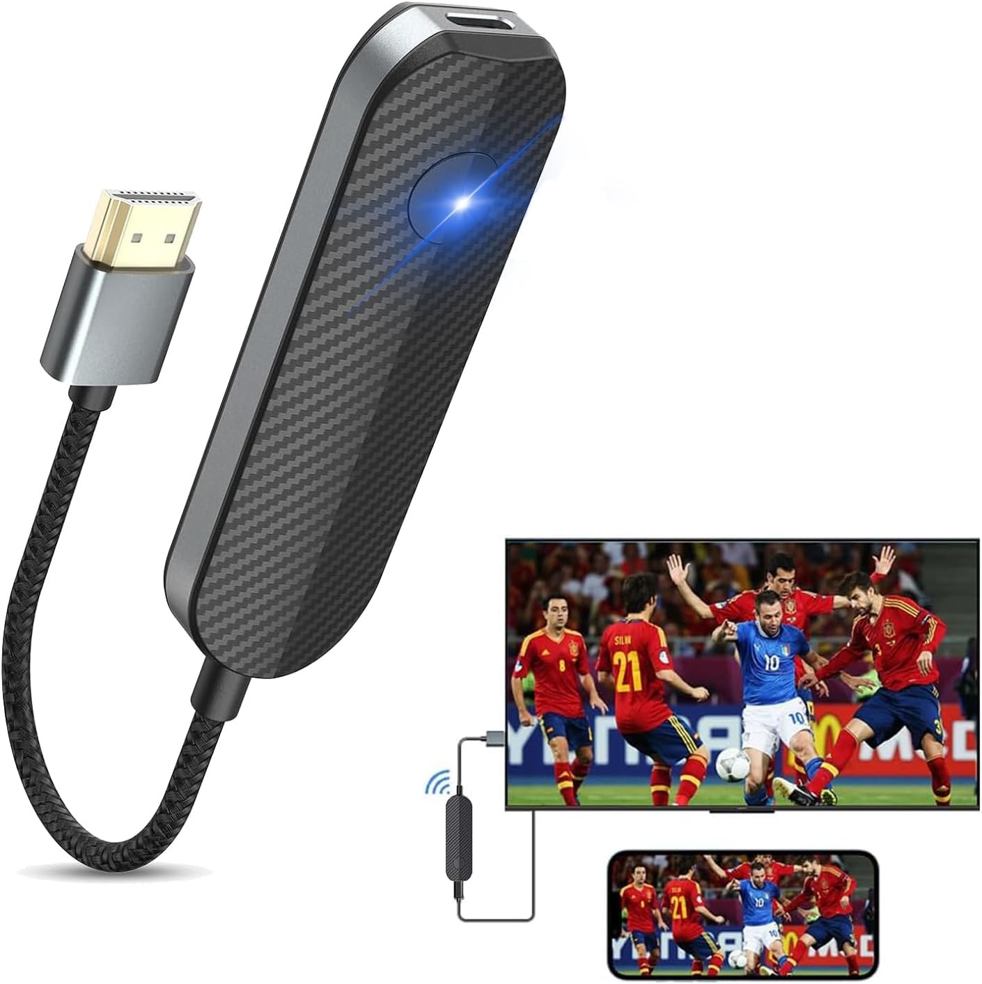 iShare iOS Wireless HDMI Display Adapter for iPhone, Streaming Mirroring Devi…