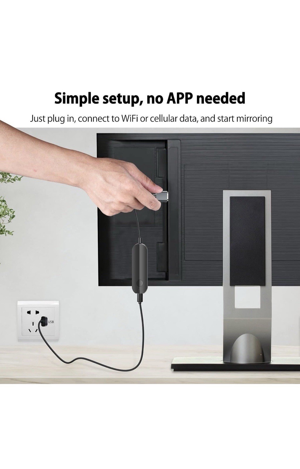 ishare iOS Wireless HDMI Wi-Fi Dongle for iPhone iPad TV Black