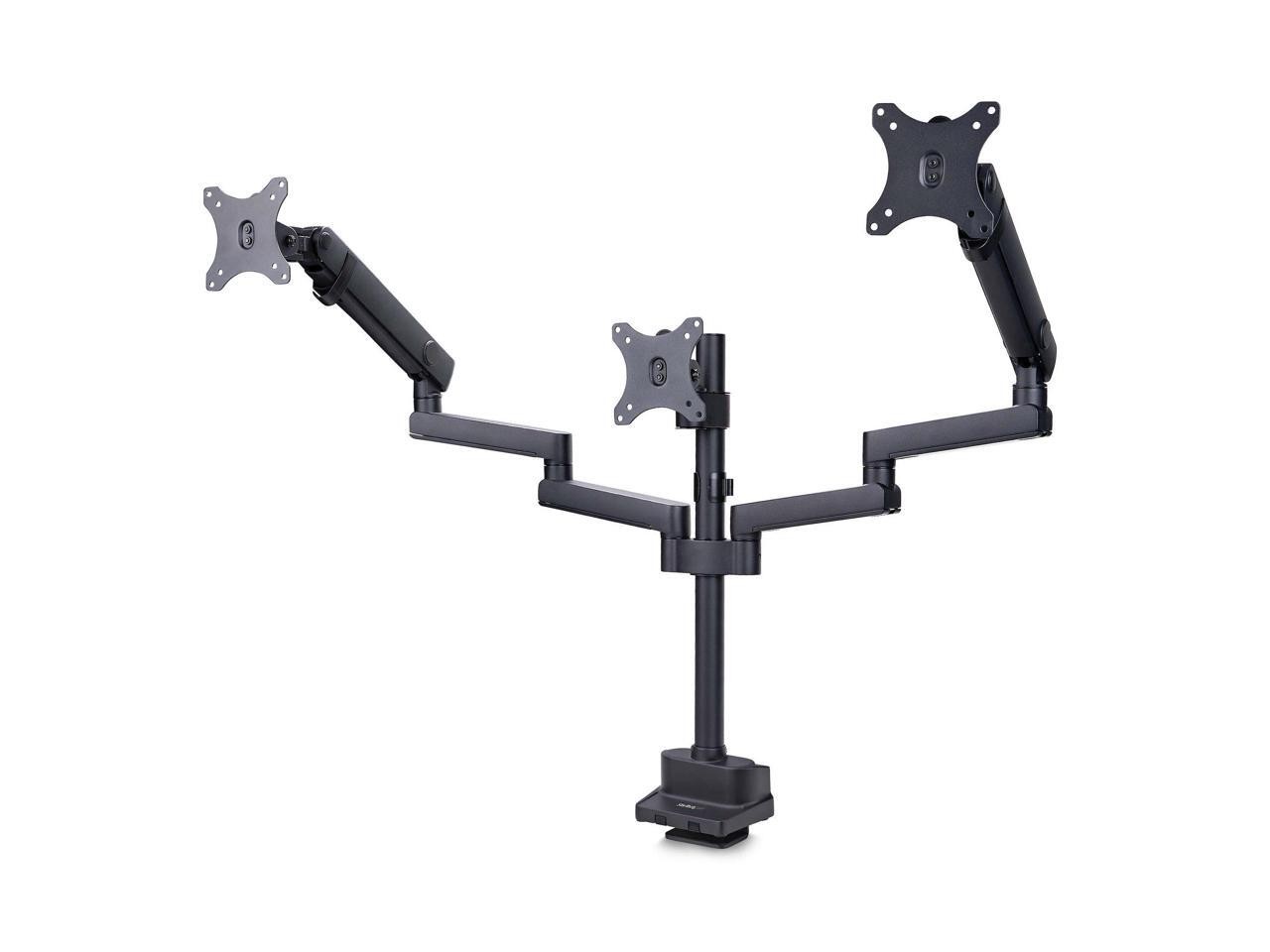 Startech Triple monitor desk mount with support up to 27″ monitors with height a