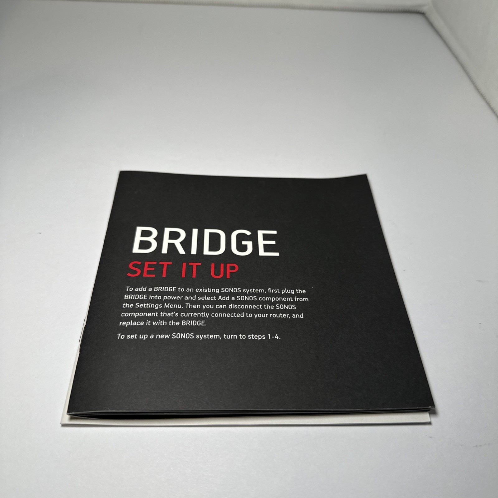 Sonos Bridge BRIDGUS1 Wireles HiFi System White SW3.8