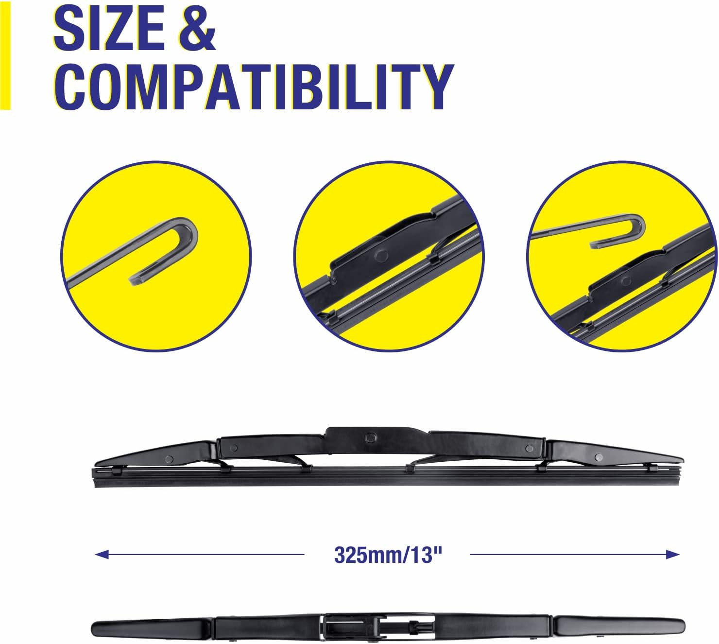® 13″ Rear Windshield Wiper Blade, Replacement for Honda CRV 2016 2015 2014 2013
