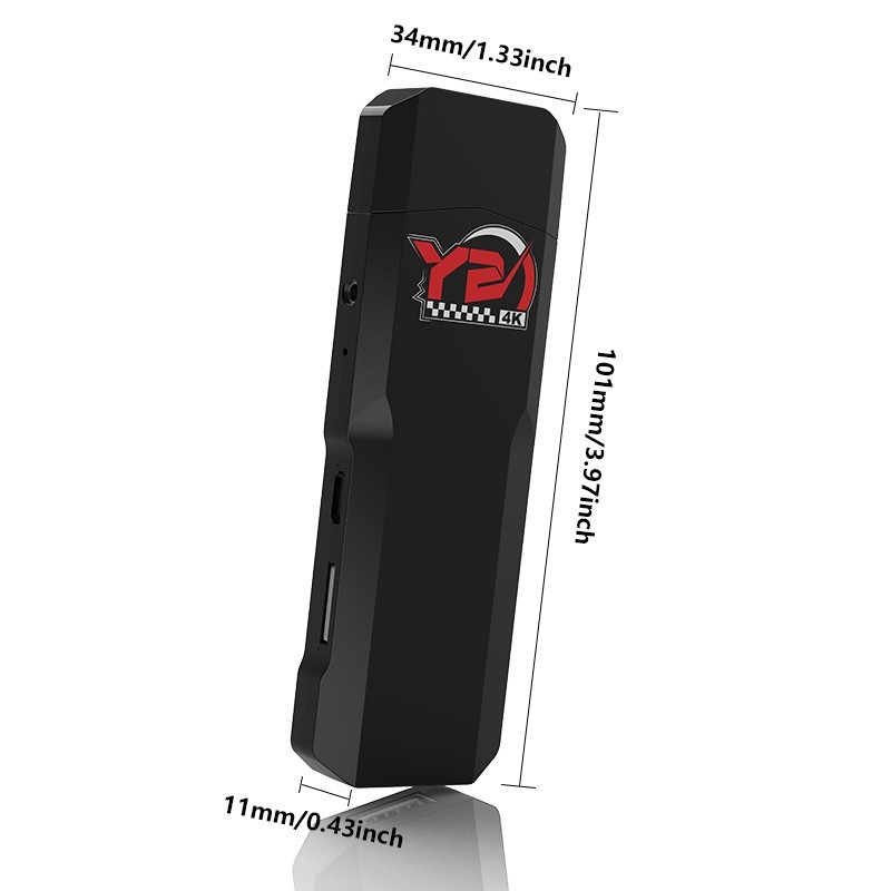 Android 14 TV Stick 4K HD Media Player WiFi Bluetooth Streaming Box