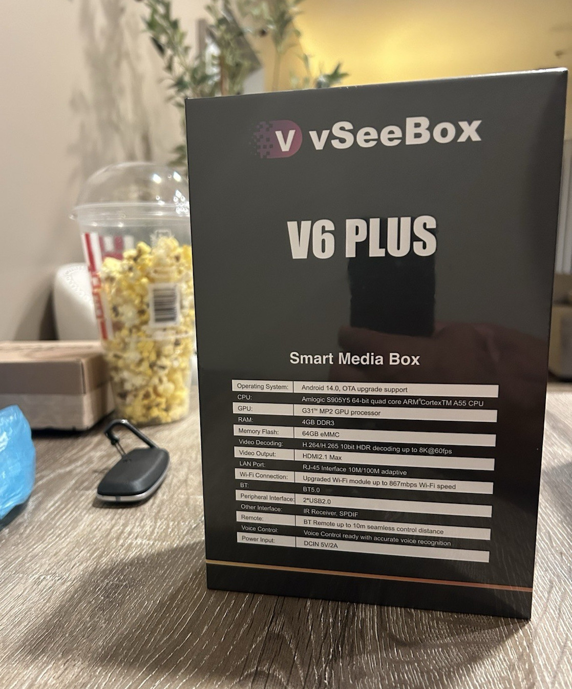vSeeBox V6 PLUS 8K Android Media Box 64GB 4GB Wi-Fi HDMI Quad Core