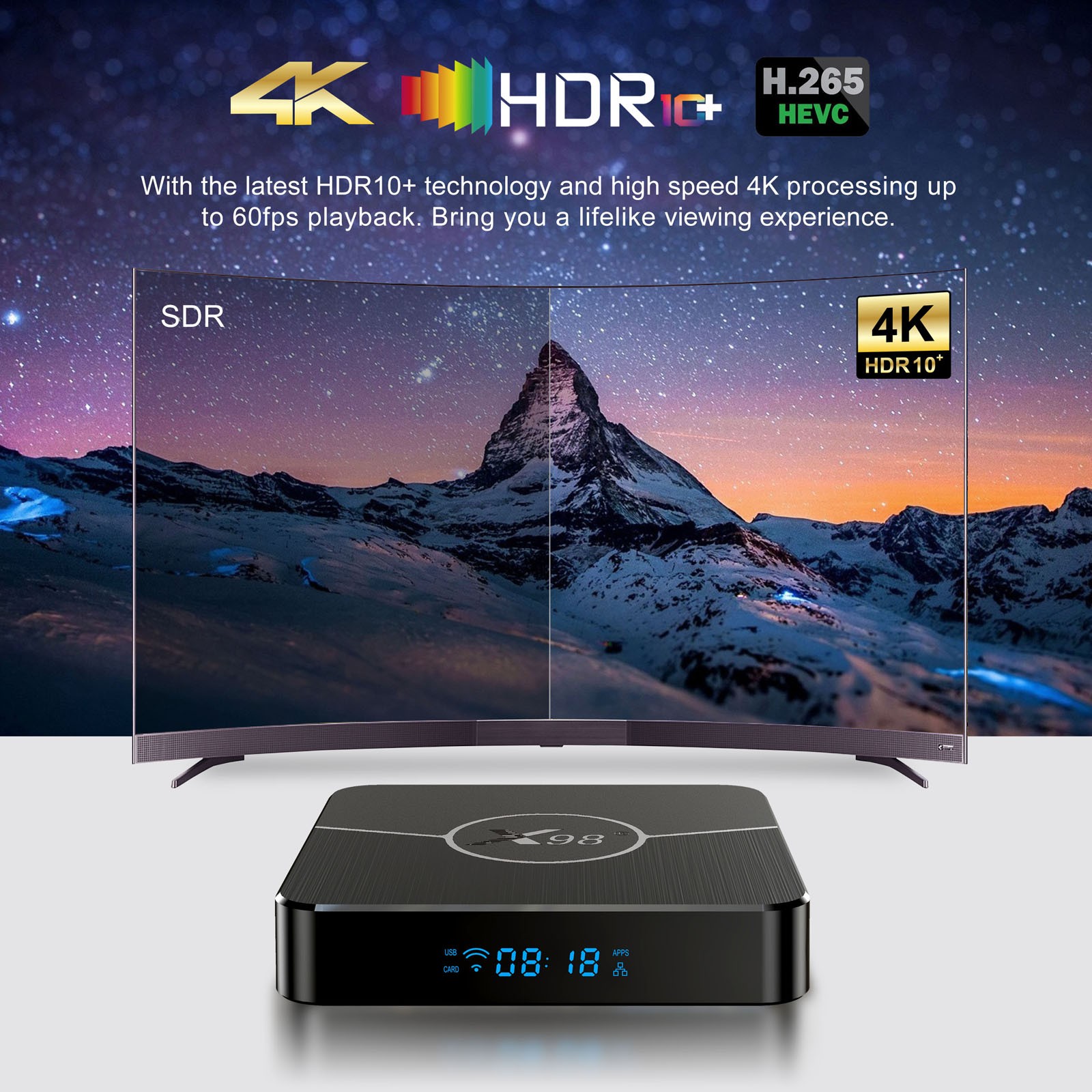 X98 Plus 11.0 Box Amlogic S905W2 UHD 4K Media Player 2.4G/ MMKY
