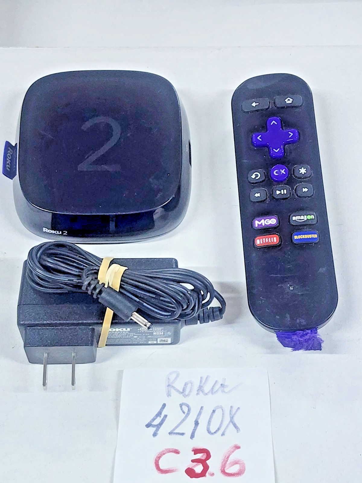 ROKU 2 (2nd GENERATION) MEDIA STREAMER 4210X – BLACK SET C3.6