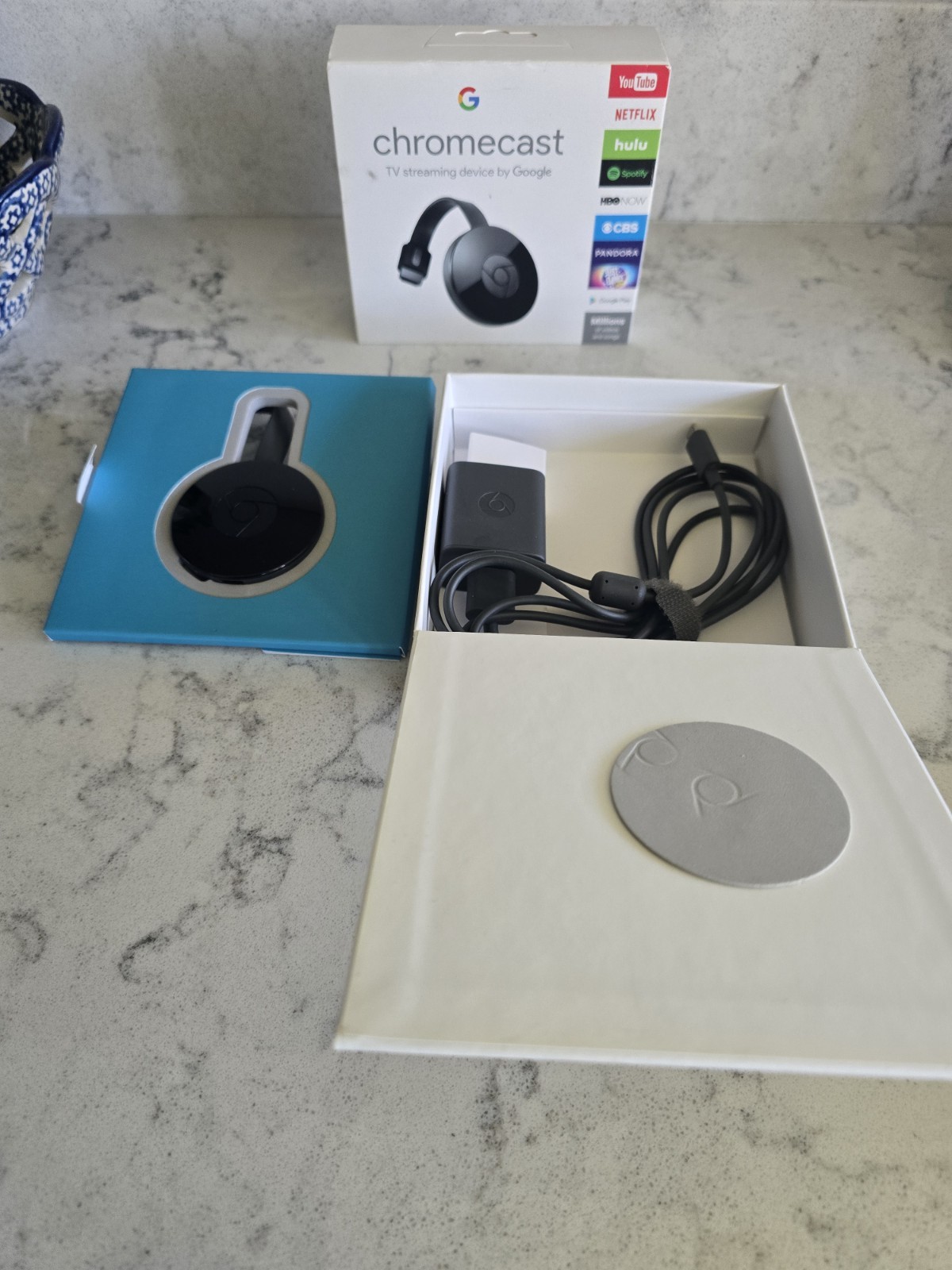 Google Chromecast 2nd Generation 1080p Portable Media Streamer NC2-6A5