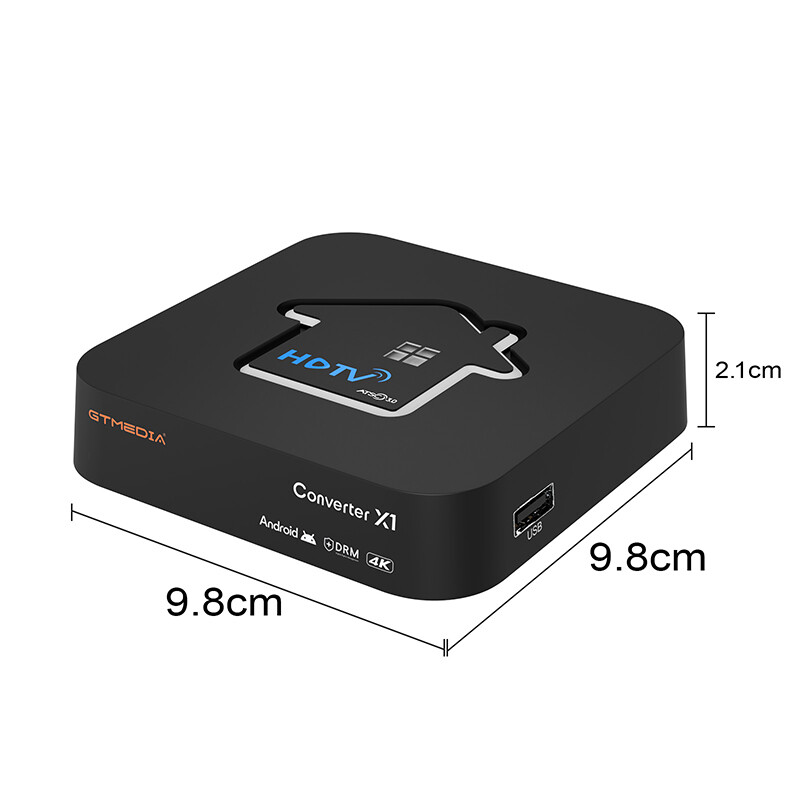 GTMEDIA 4K Android 11 Smart TV Box – ATSC 3.0 Tuner 2 in 1 OTA DVR Ready US
