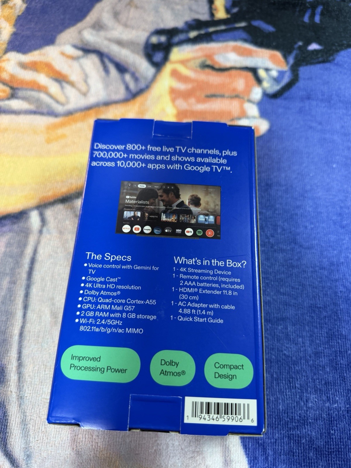 NEW 2026 onn 4K Streaming Device Google TV Gemini 2GB RAM – FAST SHIP