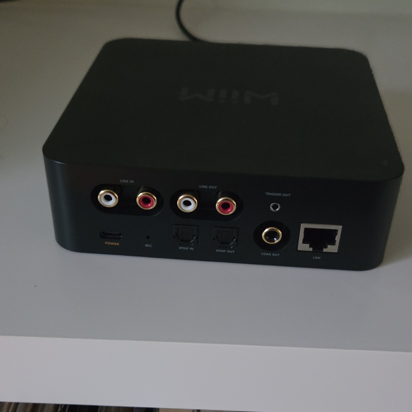 WiiM Pro ASR002 Network Audio Streamer Box Black Ethernet Mic Optical Coax RCA