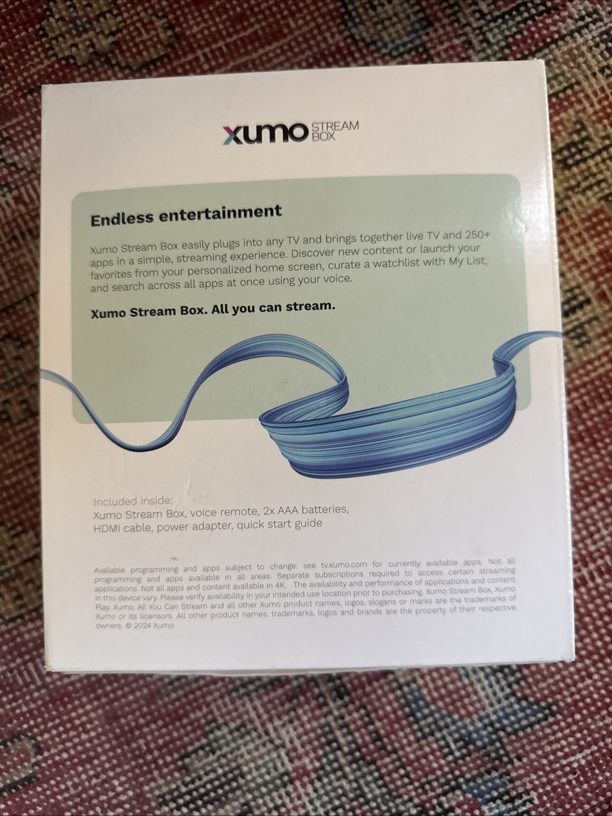 Xumo Stream Box 4K UHD Streaming Device (Version 1.1, SCXI11BEI) Brand New