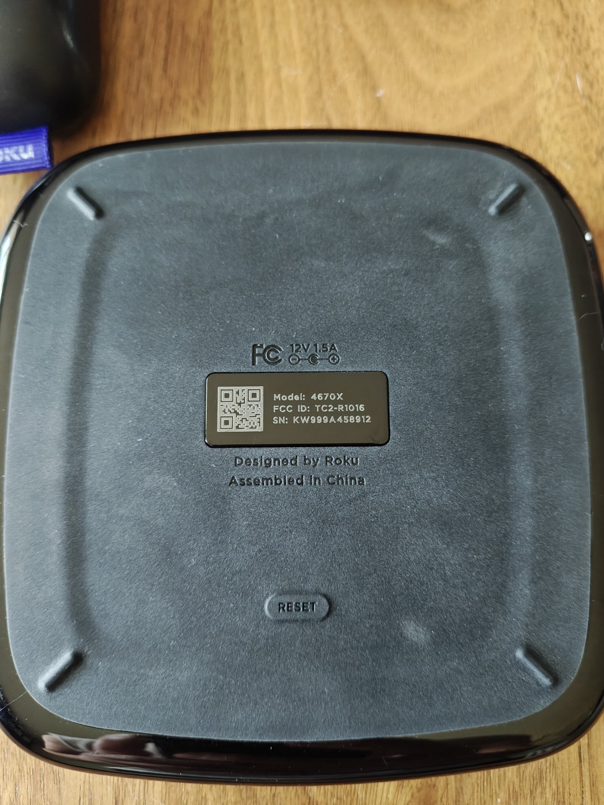Roku Ultra 4670X with Remote Power Cord 4K HDR Streaming Player Tested Works