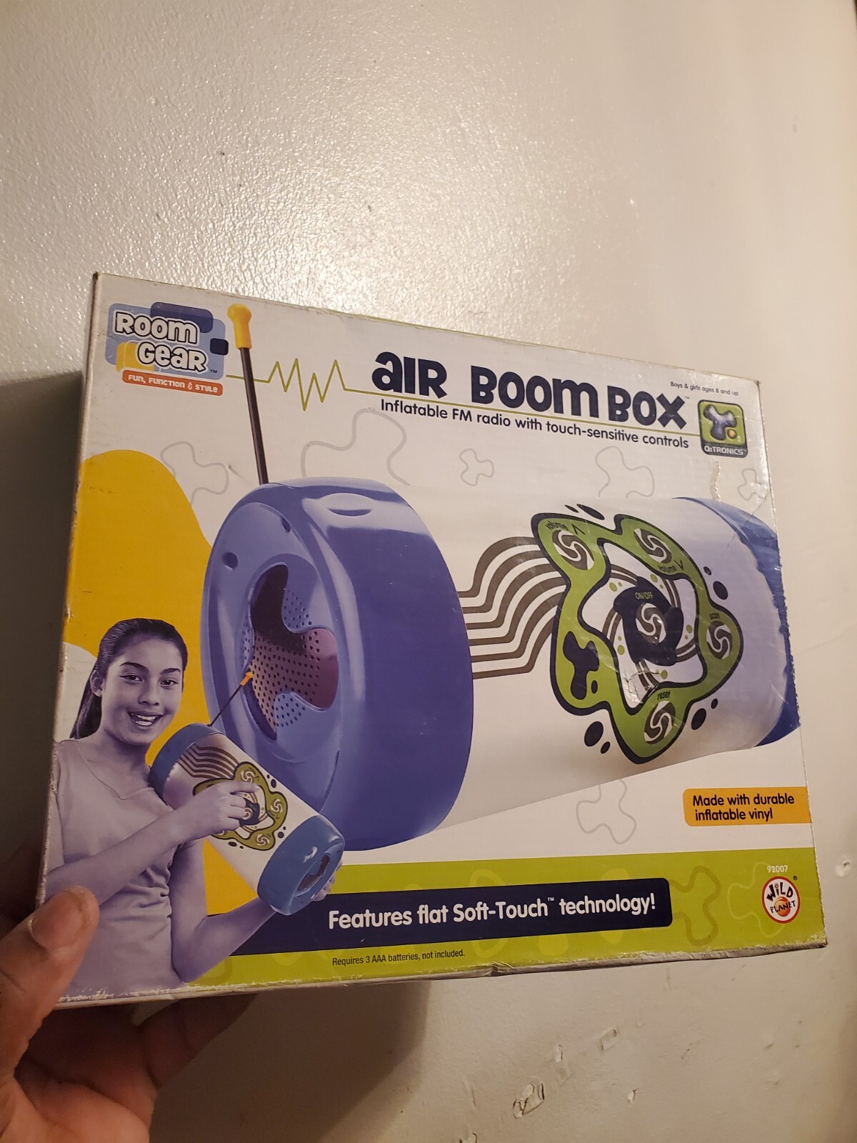 Room Gear Air Boom Box Inflatable with FM Radio Touch Sensitive Controls