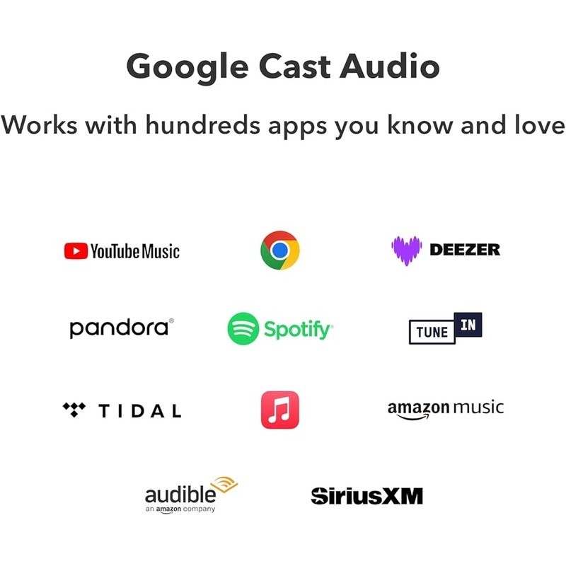 AirPlay 2 Receiver Google Cast Audio Hi-Res 192kHz Alexa Google Siri Compatible