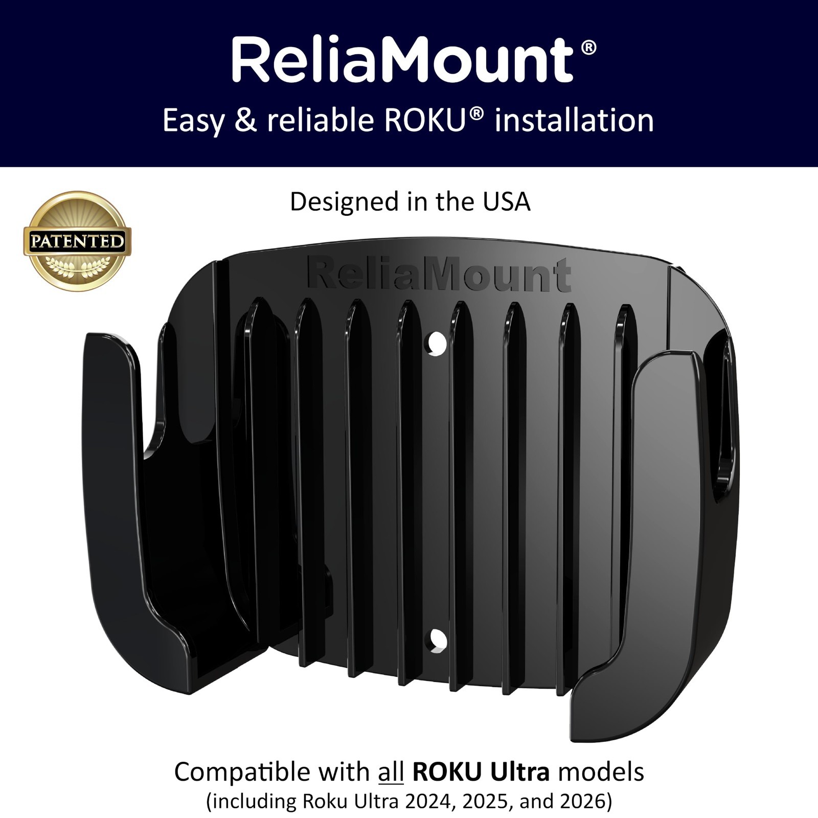 Roku Ultra Holder – Universal Stand for All Roku Ultra Models, Secure & Stylish