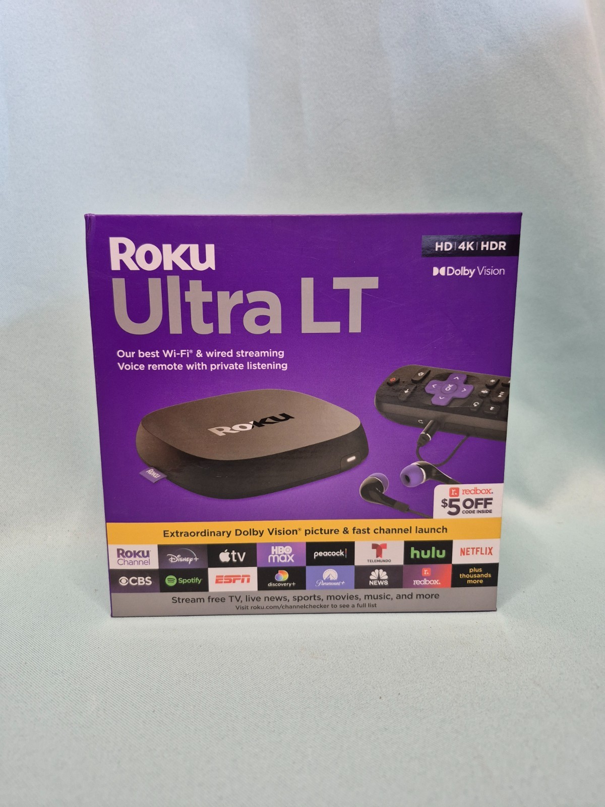 Roku Ultra LT 2021 HD Digital Streaming Device – Black