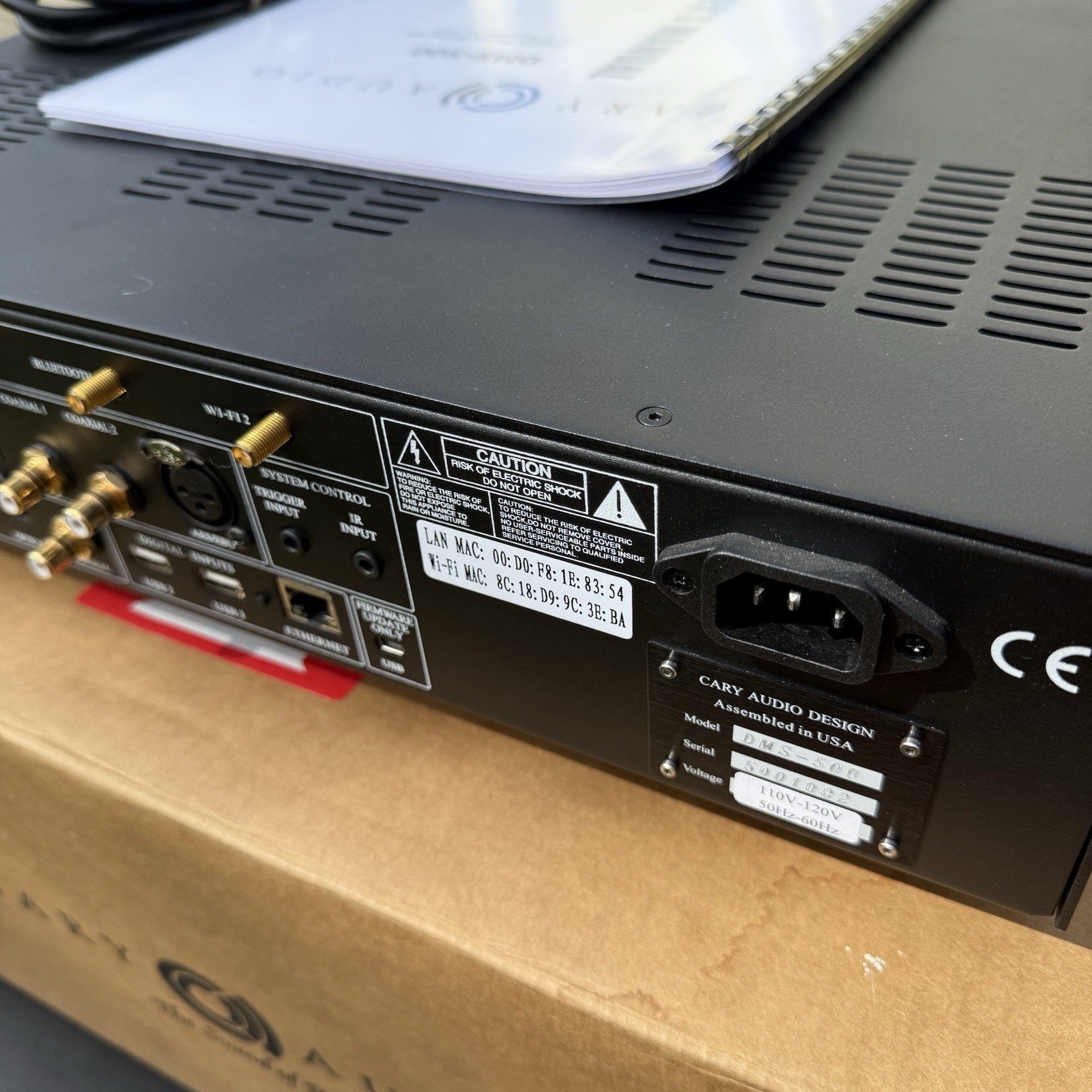 Cary Audio DMS-500 Black Network Player w/Remote Original Box