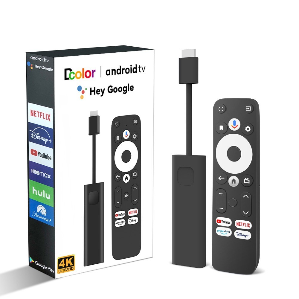 ✅ GD1 Android TV Stick 11.0 – Google Certified – 4K HDR – Amlogic S905Y4-B –16GB