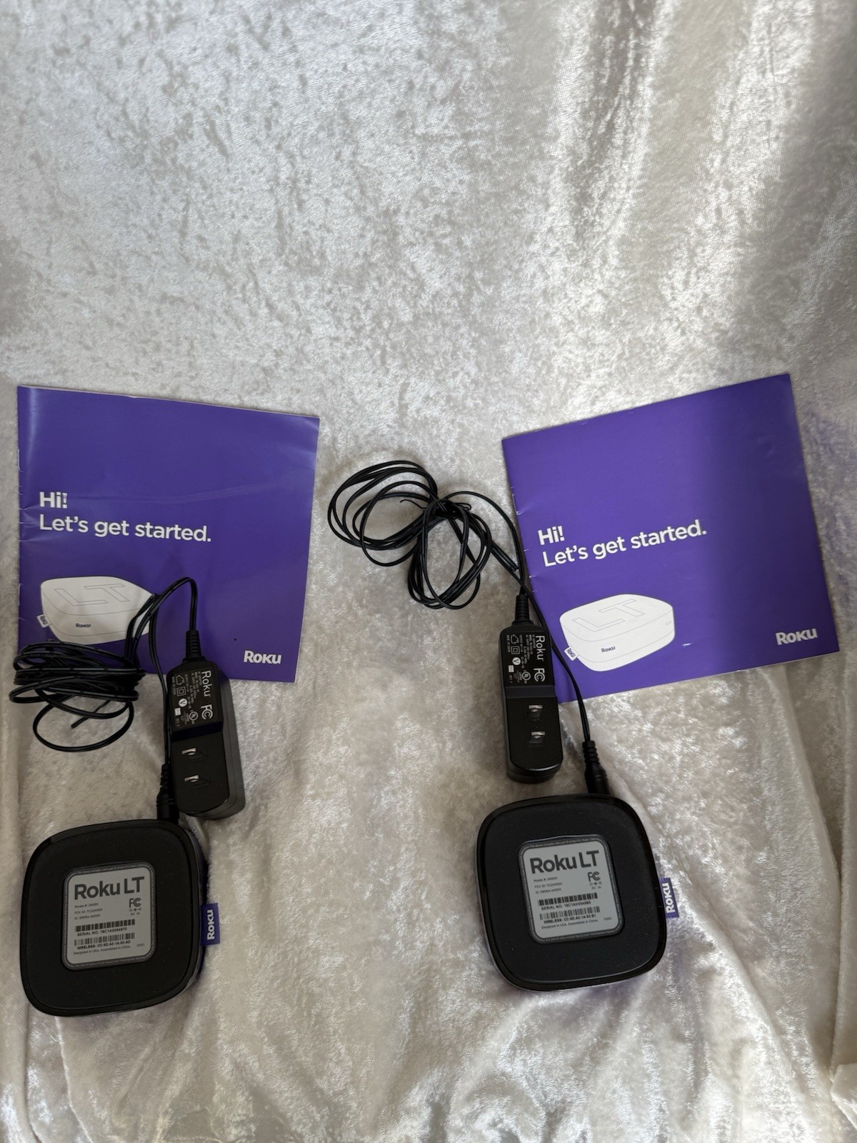 Roku LT (2nd Gen) Media Streamer 2400X NO REMOTE Purple – TESTED- 2 Counts